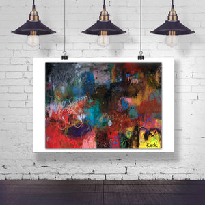 ABSTRACT ART Canvas Print of Why are You Crying