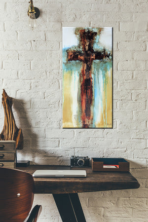 
                
                    Load image into Gallery viewer, #061618 Abstract Cross Art Print
                
            