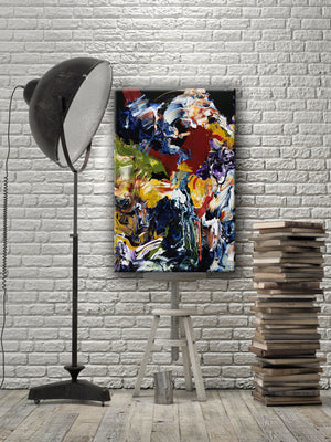ABSTRACT ART Canvas Print of Wish List XIII