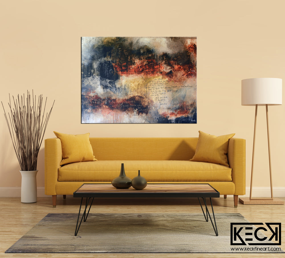 
                
                    Load image into Gallery viewer, Oversized abstract art paintings with scripture.  
                
            