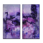 #071818 <br> One Thing Leads To Another <br> Diptych <br> Canvas Art Print