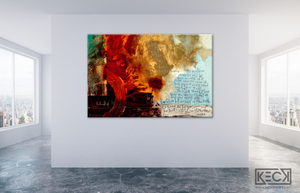 
                
                    Load image into Gallery viewer, Large Abstract Paintings and Prints with The Lord&amp;#39;s Prayer
                
            