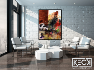 
                
                    Load image into Gallery viewer, MIXED MEDIA ART Canvas Print of Returned in Kind #081212
                
            