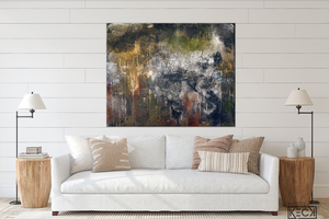 Original scripture paintings.  Contemporary, Christian artist Michel Keck creates stunning original abstract art paintings with bible verse embedded into her paintings.