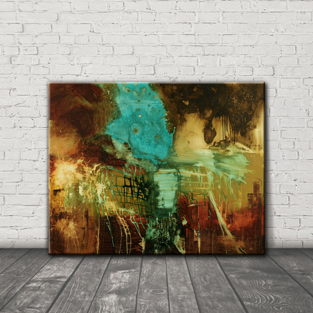 #090616 <br> Abstract Art Canvas Print <br> Title: Give It A Try