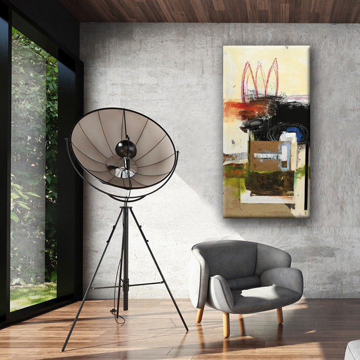 
                
                    Load image into Gallery viewer, MIXED MEDIA ART Canvas Print of You and Whose Army
                
            