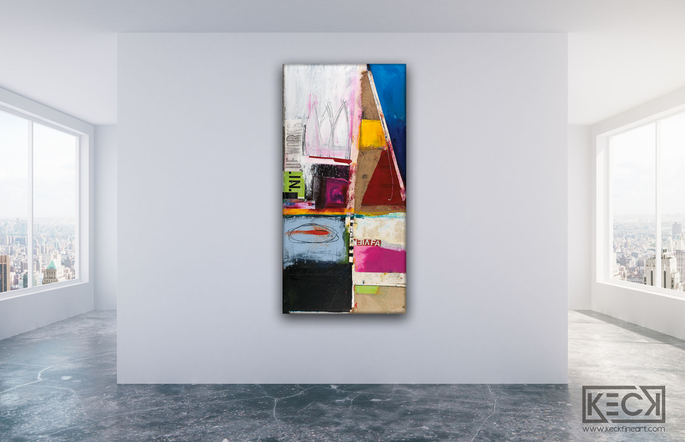 LARGE MIXED MEDIA COLLAGE ART: Oversized Collage and Mixed Media Art Prints