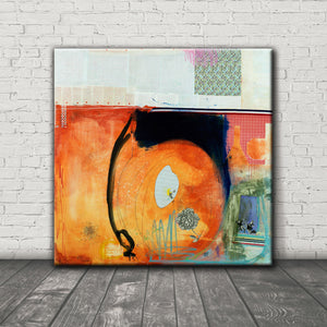 MIXED MEDIA Canvas Print of Beg To Differ