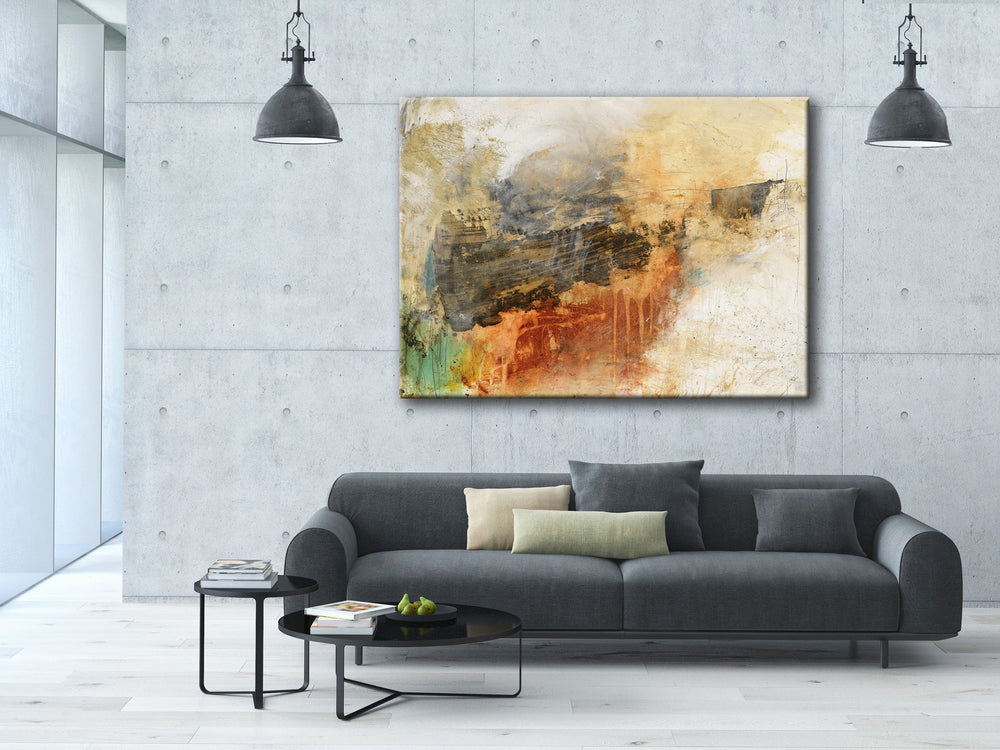 LARGE, oversized abstract art prints on canvas.