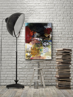 
                
                    Load image into Gallery viewer, MIXED MEDIA ART Canvas Print of Leap After Leap
                
            