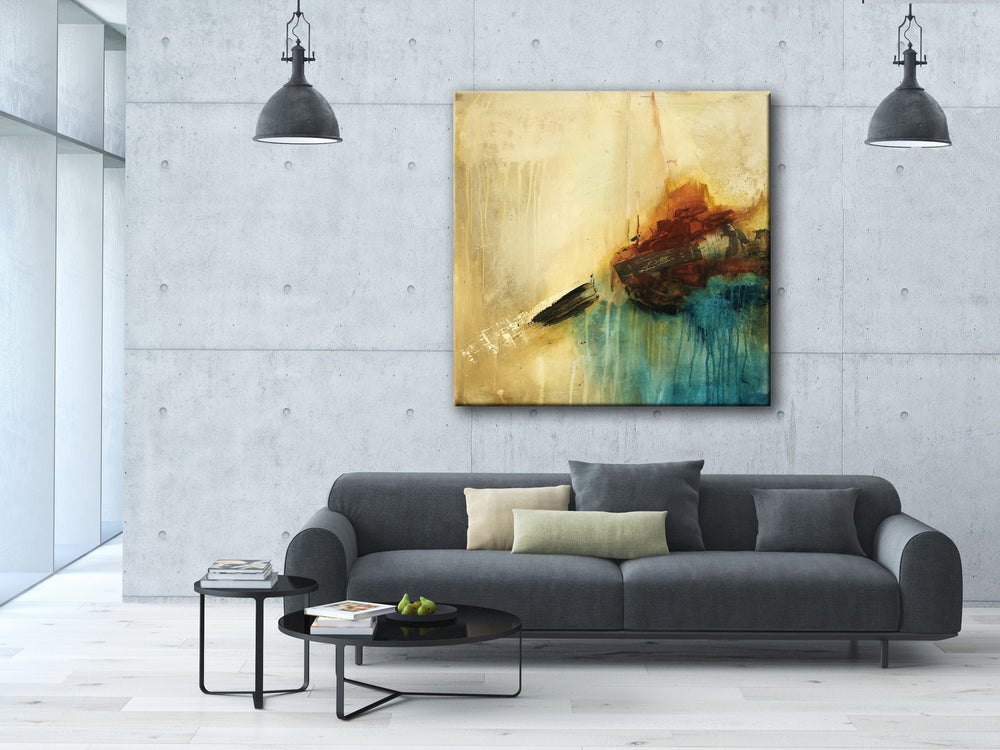 #100712<br> Abstract Art Canvas Print <br>Title: The Best Is Yet To Come