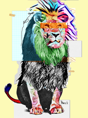 
                
                    Load image into Gallery viewer, lion art
                
            