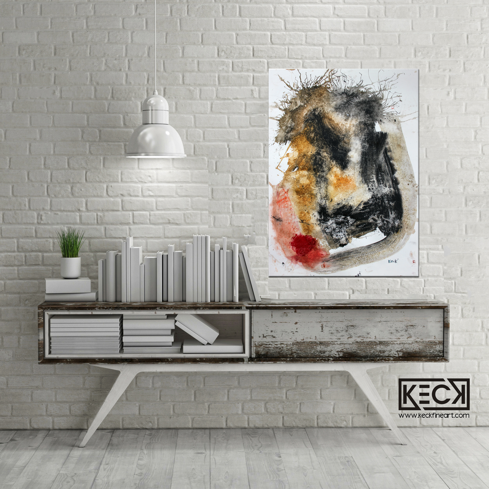 Abstract Canvas Art Print <br>2019 Collection <br>Title:  Try Me <br> Michel Keck
