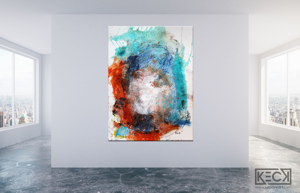 Abstract Canvas Art Print <br>2019 Collection <br>Title: Walk Me Home <br> Michel Keck