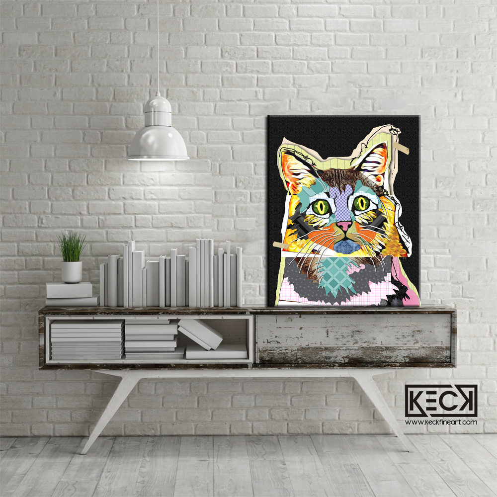 
                
                    Load image into Gallery viewer, Cat III &amp;lt;br&amp;gt; Canvas Art Print
                
            