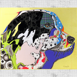 BORDER COLLIE ART | Colorful & Modern Dog Art Prints by Michel Keck  