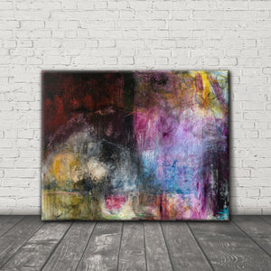 ABSTRACT ART Canvas Print of What Was I Thinking?