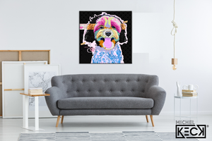 
                
                    Load image into Gallery viewer, Colorful Dog art prints. If you need modern dog art prints we have a selection of over 50 dog art breeds for art prints on canvas.
                
            