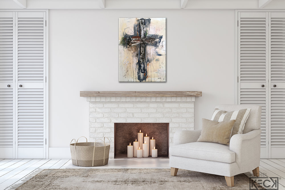 Abstract art prints of crosses. Abstract cross art prints