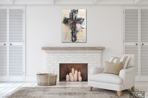 Abstract art prints of crosses. Abstract cross art prints