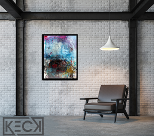 
                
                    Load image into Gallery viewer, Original abstract painting with Friedrich Nietzsche quote
                
            