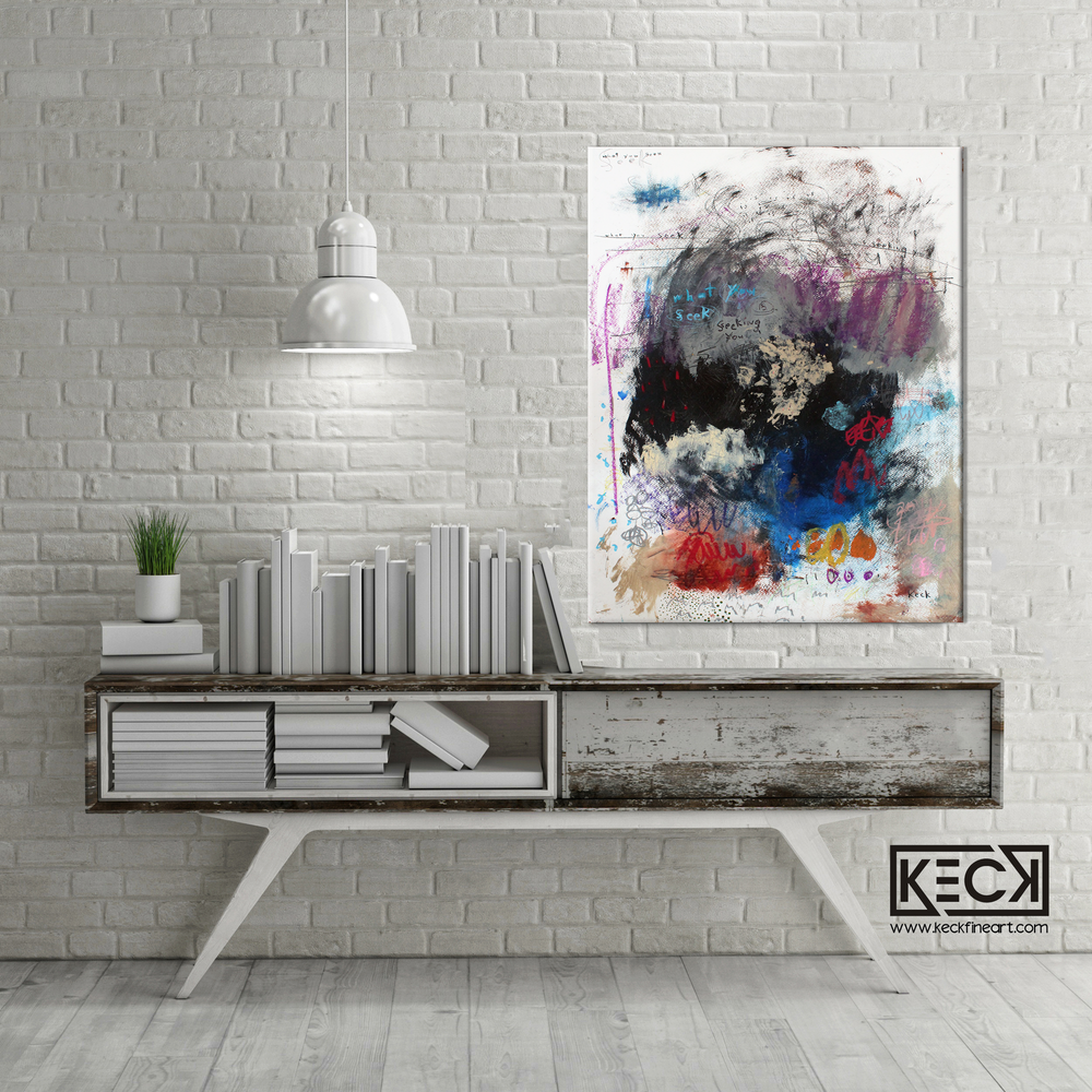 Abstract Canvas Art Print <br>2019 Collection <br>Title:  what you seek <br> Michel Keck