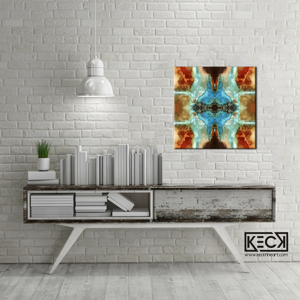 abstract art prints for contemporary upscale interiors