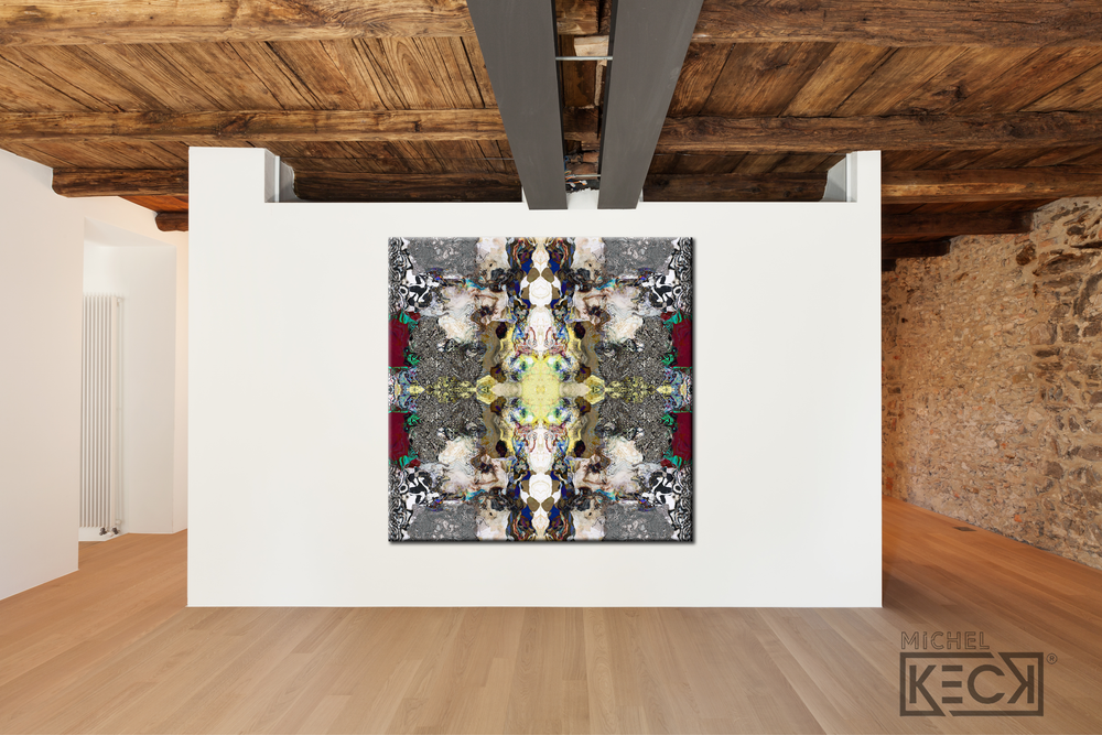 #DCRS1-47 <br> Echo Collection 47 <br> Abstract Art Canvas Print