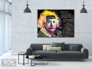 
                
                    Load image into Gallery viewer, Albert Einstein canvas print
                
            