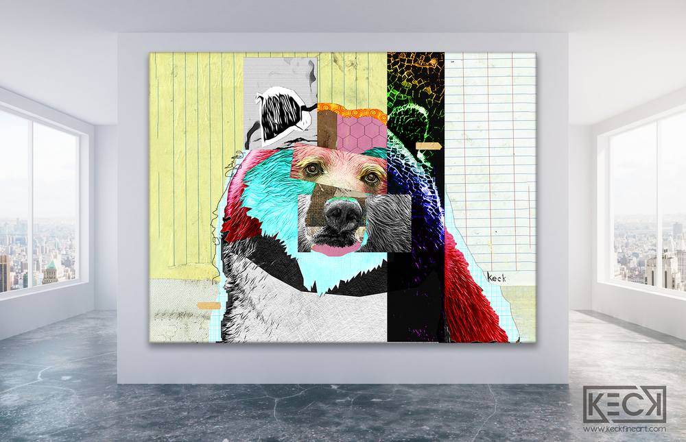 
                
                    Load image into Gallery viewer, bear art print
                
            