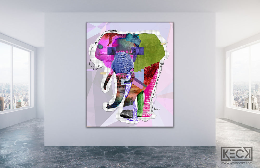 
                
                    Load image into Gallery viewer, elephant art print
                
            