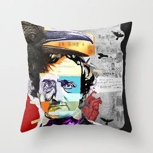 
                
                    Load image into Gallery viewer, ART THROW PILLOWS | Edgar Allan Poe Artwork on Throw PIllows
                
            
