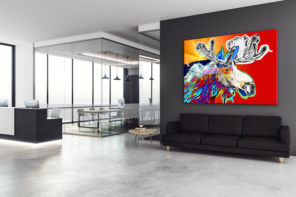 
                
                    Load image into Gallery viewer, abstract moose art
                
            