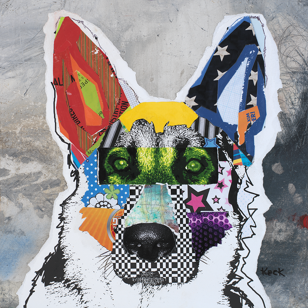 
                
                    Load image into Gallery viewer, GERMAN SHEPHERD ART GALLERY | Colorful and Modern Dog Art by Michel Keck
                
            