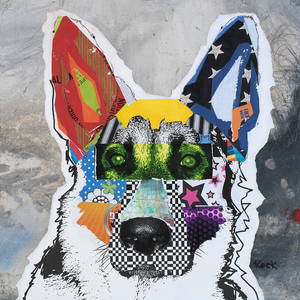 
                
                    Load image into Gallery viewer, GERMAN SHEPHERD ART GALLERY | Colorful and Modern Dog Art by Michel Keck
                
            