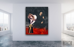 
                
                    Load image into Gallery viewer, LARGE MIXED MEDIA COLLAGE ART: Oversized Collage and Mixed Media Art Prints
                
            