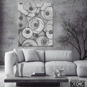 
                
                    Load image into Gallery viewer, Circle Drawing #21 &amp;lt;br&amp;gt; Canvas Art Print
                
            