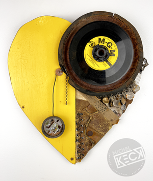 
                
                    Load image into Gallery viewer, Found Object Heart Wall Sculptures
                
            
