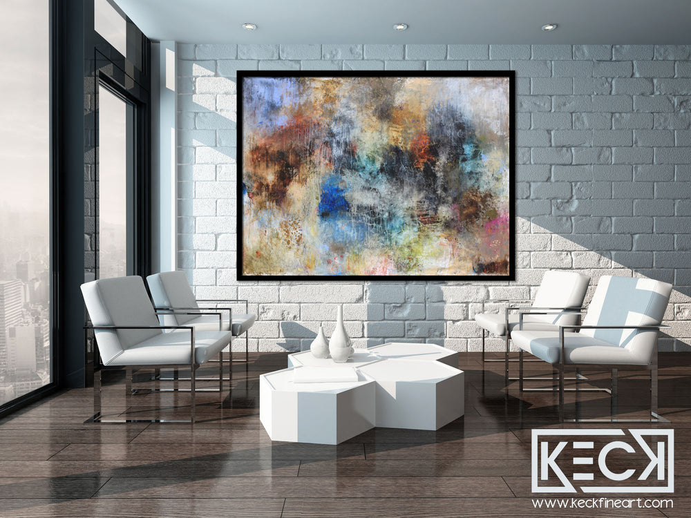 Large Art for Large Walls.  Huge Abstract Art Paintings. Big Mixed Media Art for Large Spaces.  Huge Collage, Abstract and Mixed Media Paintings.