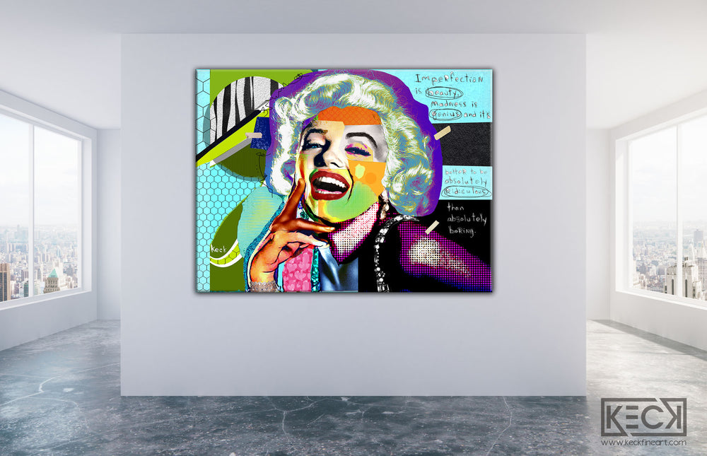 
                
                    Load image into Gallery viewer, #MARILYNMONROEART - One of a Kind Marilyn Monroe art by Michel Keck. Marilyn Monroe Paintings and Prints
                
            