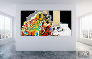 
                
                    Load image into Gallery viewer, colorful meerkat art
                
            