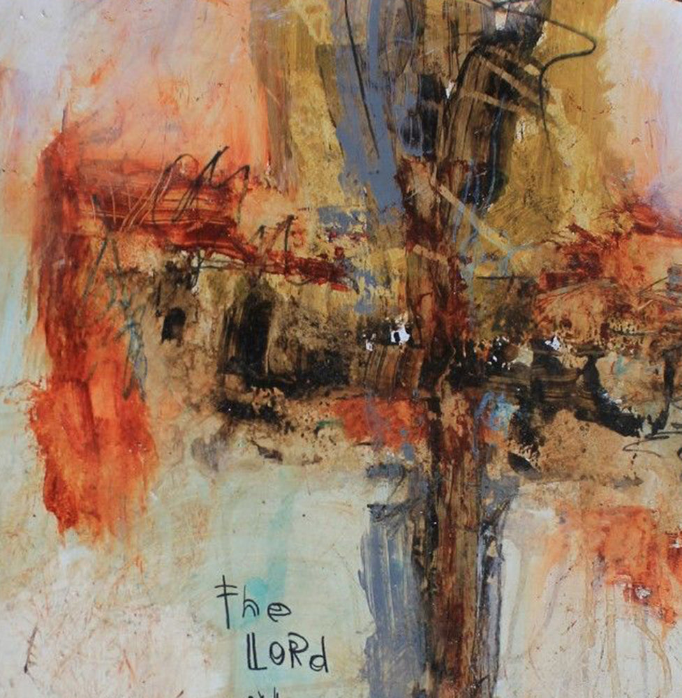 
                
                    Load image into Gallery viewer, #071604 &amp;lt;br&amp;gt;Psalm 121:8 &amp;lt;br&amp;gt; Original Cross Painting on Paper
                
            
