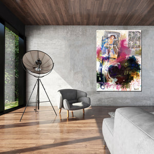 
                
                    Load image into Gallery viewer, Upscale LARGE Mixed Media Art Prints on Canvas
                
            